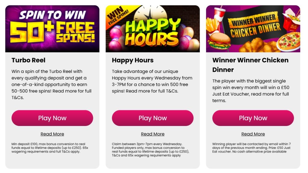 Promotions and bonuses online casino wild 24-3